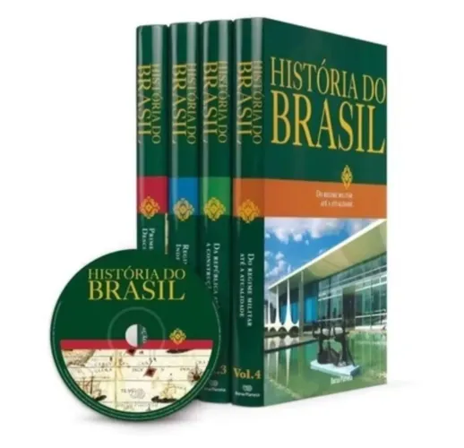 História do Brasil - Barsa novo - capa dura 4 volumes