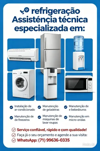 Manutenção em geladeira micro-ondas