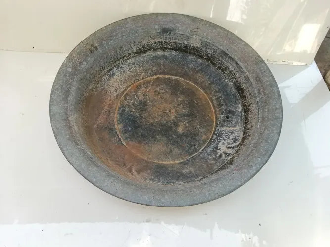 Bacia De Zinco Grande 81x18 (Antiguidade Década 1967)