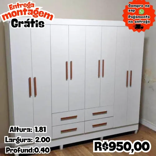 Guarda roupa - Pagamento somente na entrega 