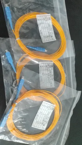 kit 3 Cordão Óptico 5 Metros 2mm provedor SC/UPC Monomodo GY-FU-14GM07009M Fibra Óptica