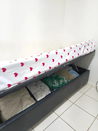 Cama baú com colchão de molas