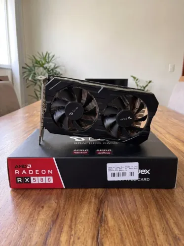 Placa de Vídeo RX 580 8GB 2048SP Duex - Funcionando 100%, com caixa