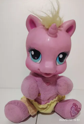 Boneca Ponei Interativa De Pelúcia Bebê. Funcionando Fala Em Português