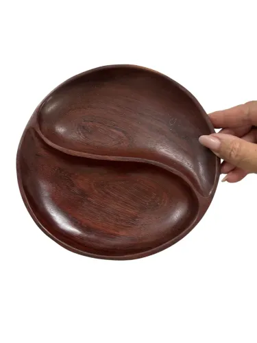 Petisqueira madeira pau Brasil relíquia 19 cm