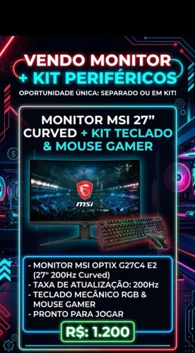 Monitor msi 27 polegadas 200hz