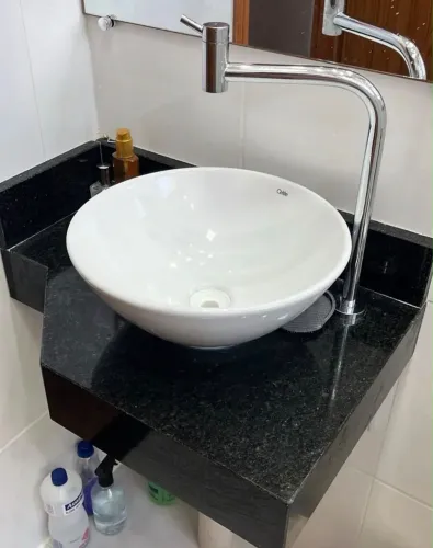 Pia banheiro granito 