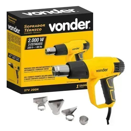 Soprador Térmico 2000w Vonder Stv200 C/ Acessórios