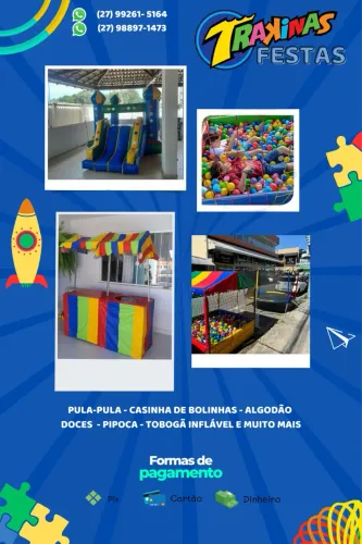 Aluguel de brinquedos é muito mais para alegrar sua festa
