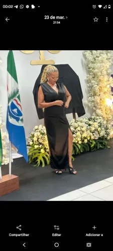 Vestido preto de formatura