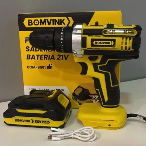PARAFUSADEIRA SEM FIO DE IMPACTO 21V 10MM BOMVINK 9961