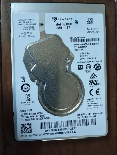HD seagate barracuda pro 1tb notebook 2.5p