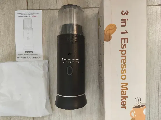 Cafeteira Espresso Portátil Elétrica 3 em 1 | Vários tipos de cápsulas | USB-C, Seminova