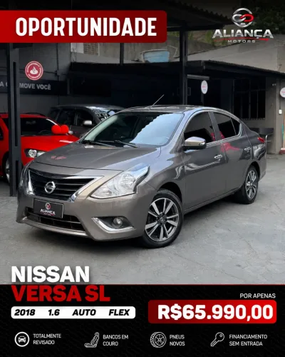 Nissan Versa SL 1.6 16V Flexstart 4P Aut. 2018