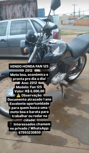 Moto Honda fan 125