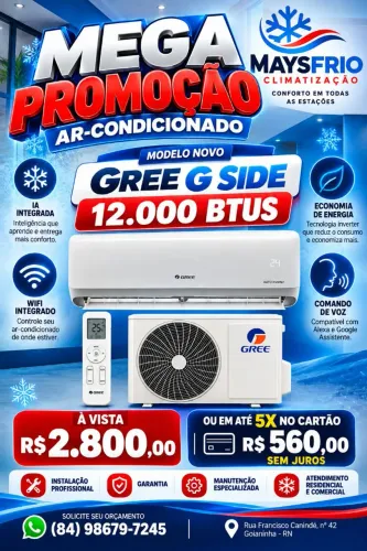 Ar condicionado novo e usado 