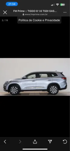 Chery Tiggo 8 TXS 1.6 Turbo Tgdi AUT 2022