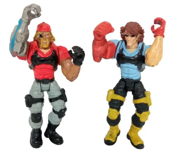Bonecos Vintage de ação Bionic Commando Cyborg Robot  +- 11,0 cm Colecionável.