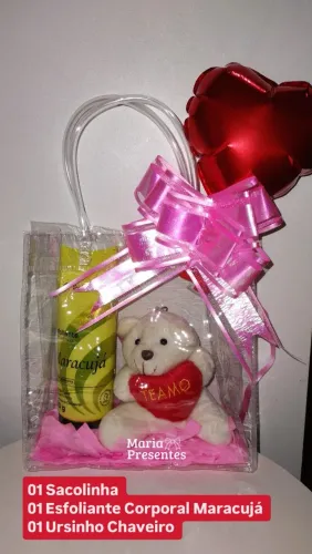 Mimo presente com ursinho e esfoliante