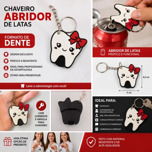 Chaveiro Abre e veda LATAS de Refrigerante