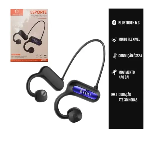 Fone Bluetooth 5.3 Condução Óssea Hmaston