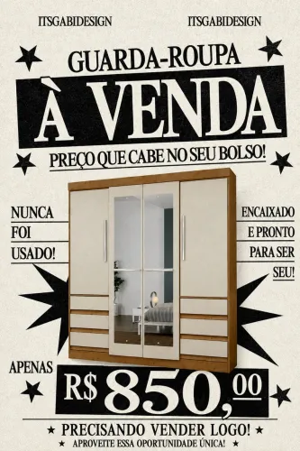 Guarda-roupa casal! Melhor preço 