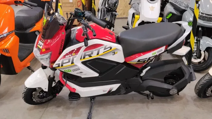 Bike eletrica esportiva 1000W vermelha