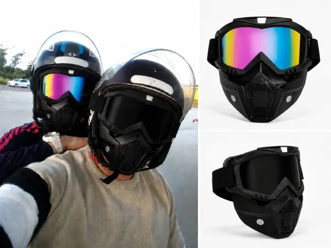 Par de Viseira capacete 