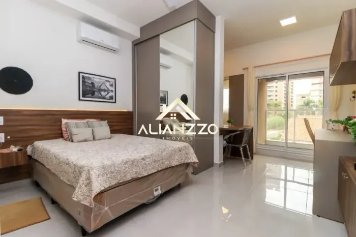 Apartamento Mobiliado com 34m² 1 Quarto na Ribeirânia em Ribeirão Preto/SP. Alianzzo Imóve