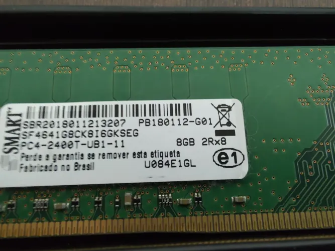 Memória 8gb DDR4 2400mhz