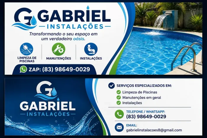 Instalações e manutenção de Piscinas
