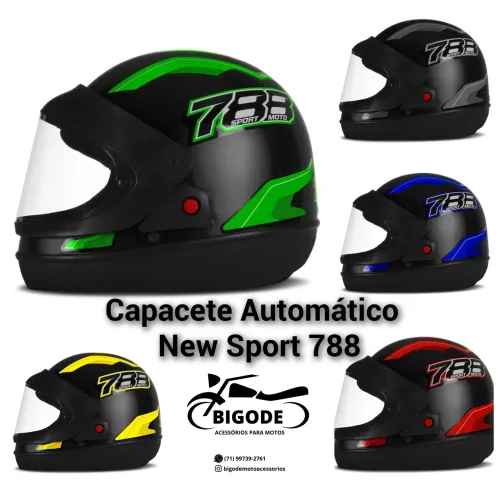 Capacete Automático New Sport 788 OFERTA 
