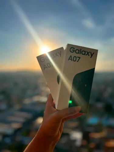 Samsung A07 128GB/4 Verde/Preto R$799,00 a vista ou 12x de 80,13 cartão de credito