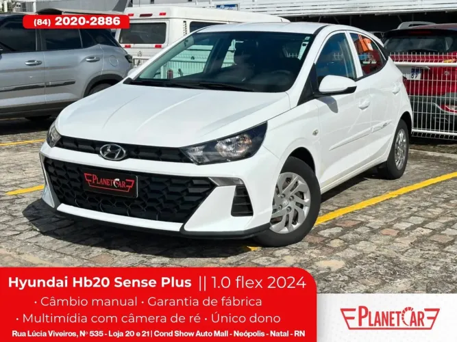 Hyundai HB20 Sense Plus1.0 Flex 12V Mec. 2024