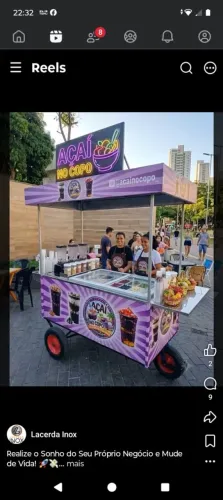 Carrinho de açaí