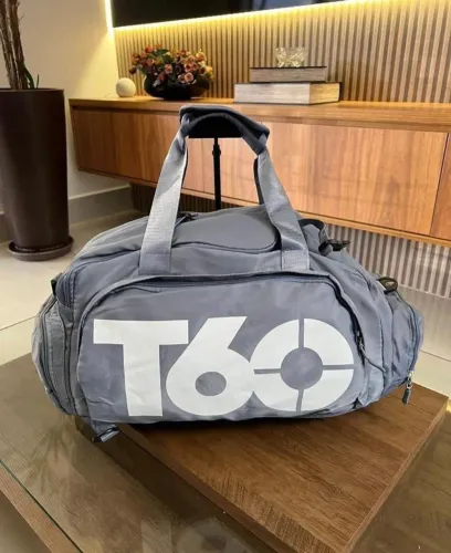 bolsa mala viagem t60 academia cinza, preta e azul marinho novas