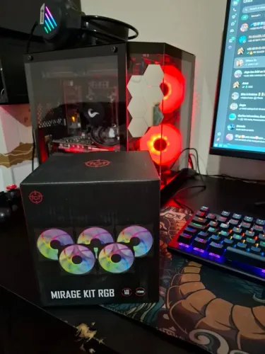 VENDO KIT 5 FAN ARGB + CONTROLADORA ( PRODUTO NOVO)