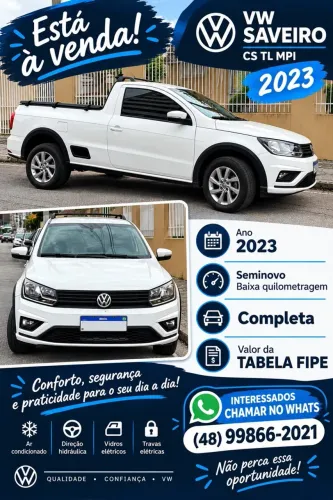 Volkswagen Saveiro Trendline 1.6 Total Flex 16V 2023