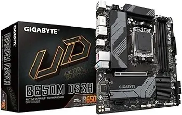 Placa Mãe Gigabyte B650M DS3H DDR5 AM5 Displayport M.2 Preto 