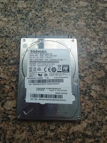 HD Toshiba de 1TB 100% ok