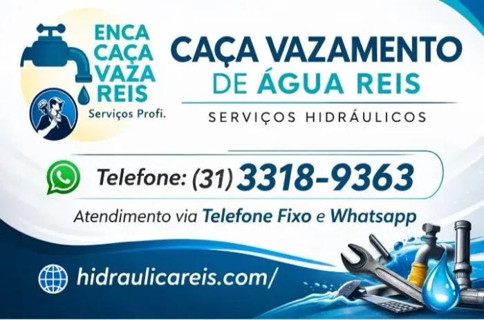 Bombeiro hidráulico e caça vazamento de água Reis