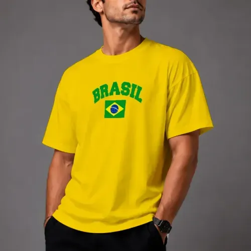 Camiseta Basica 22 O Brasil Tem Solução Patria Amada