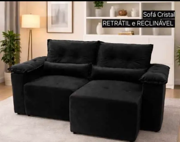 Sofá Retrátil E Reclinável 1,80metros de Fábrica