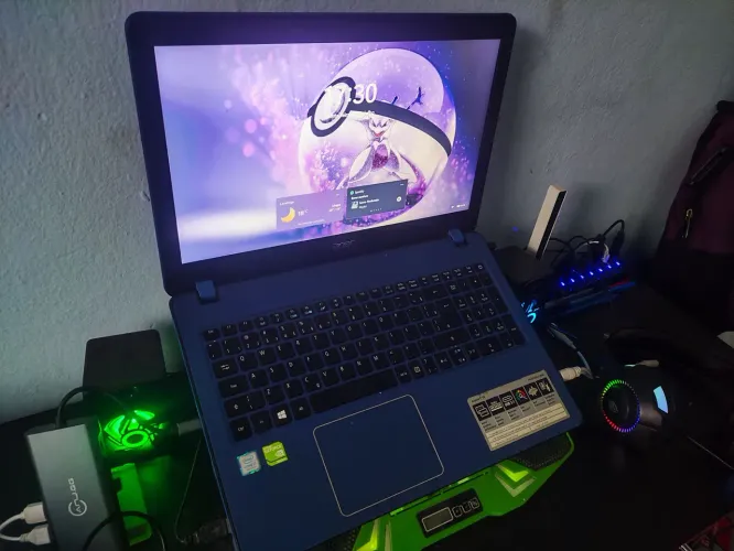 Notebook Acer i7 16GB + SSD 250GB + Win 11 + Placa Nvidia 4GB + Setup Gamer RGB