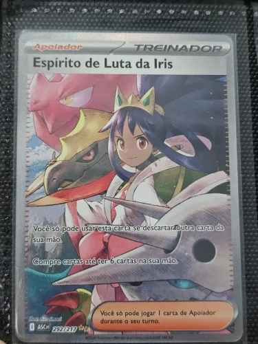 Carta pokemon Espírito de luta da iris 