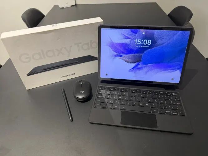 Galaxy Tab S7 FE 128gb + teclado keyboard