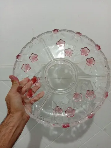Petisqueira de Cristal Alemão Walther-Glas - Linha Carmen Rose (Vintage)