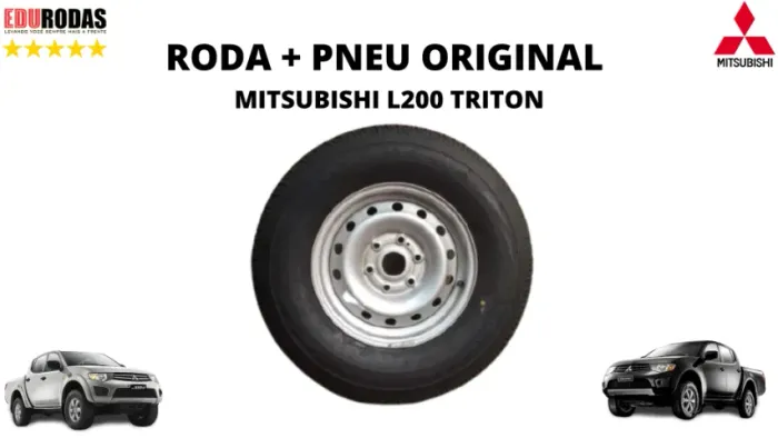 Estepe Roda + Pneu Mitsubishi Triton L200 Roda Ferro Original