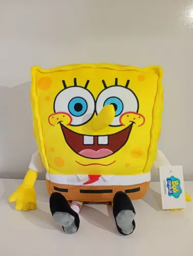 Turma completa pelúcia Bob Esponja com 6 personagens tamanho Grande