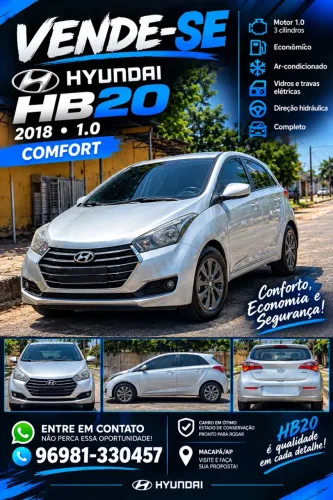 Hyundai HB20 Comf./c.plus/c.style 1.0 Flex 12V 2018